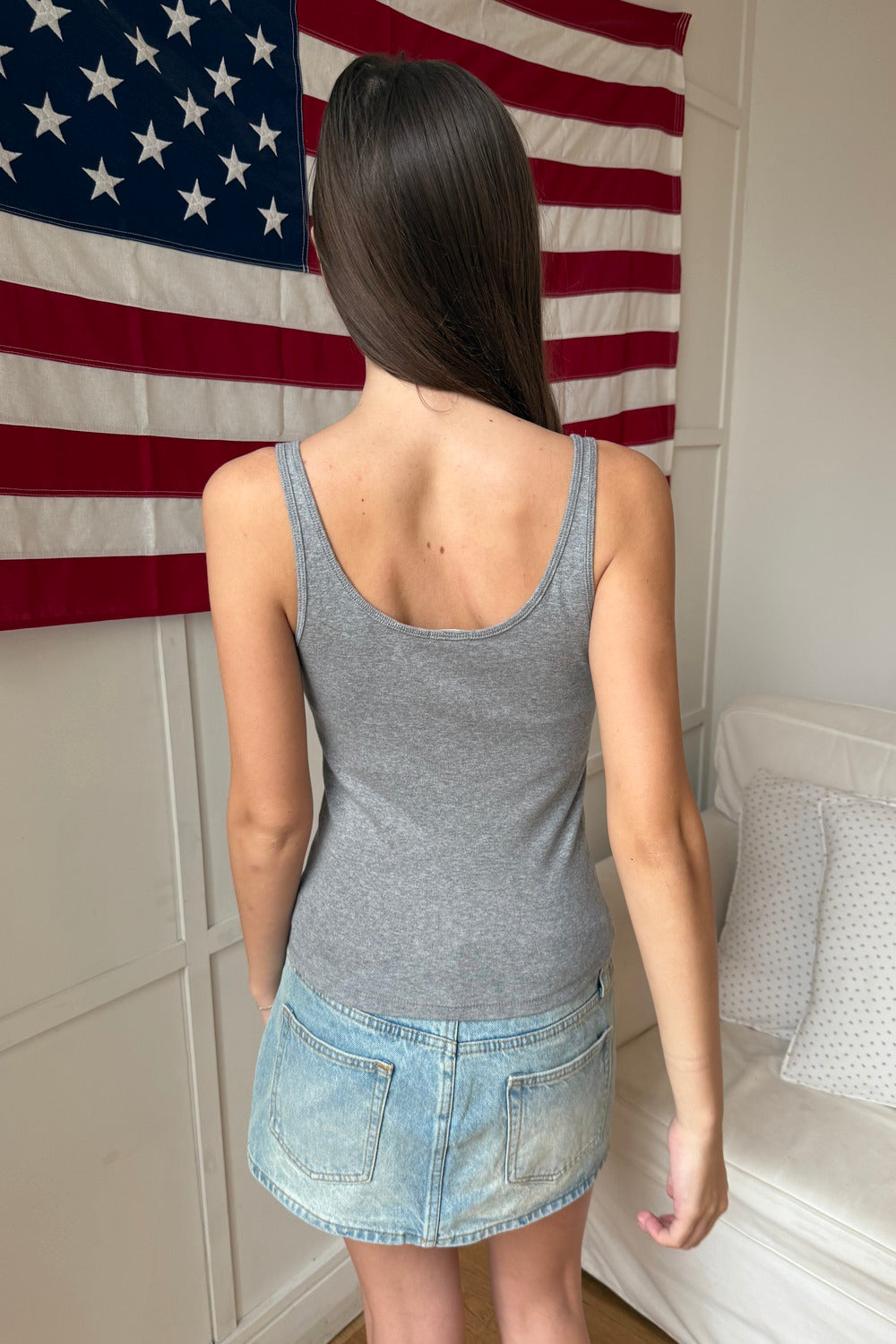 Simone Tank | Heather Grey / XS/S