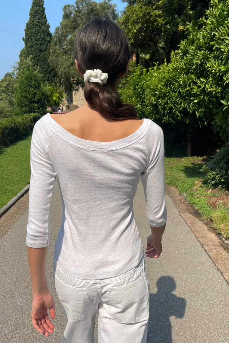 Camila Off The Shoulder Top | Silver Grey / XS/S