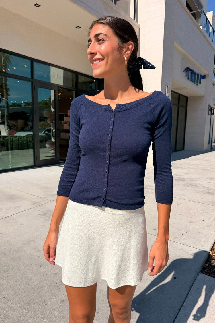 Martha Top | Navy Blue / XS/S