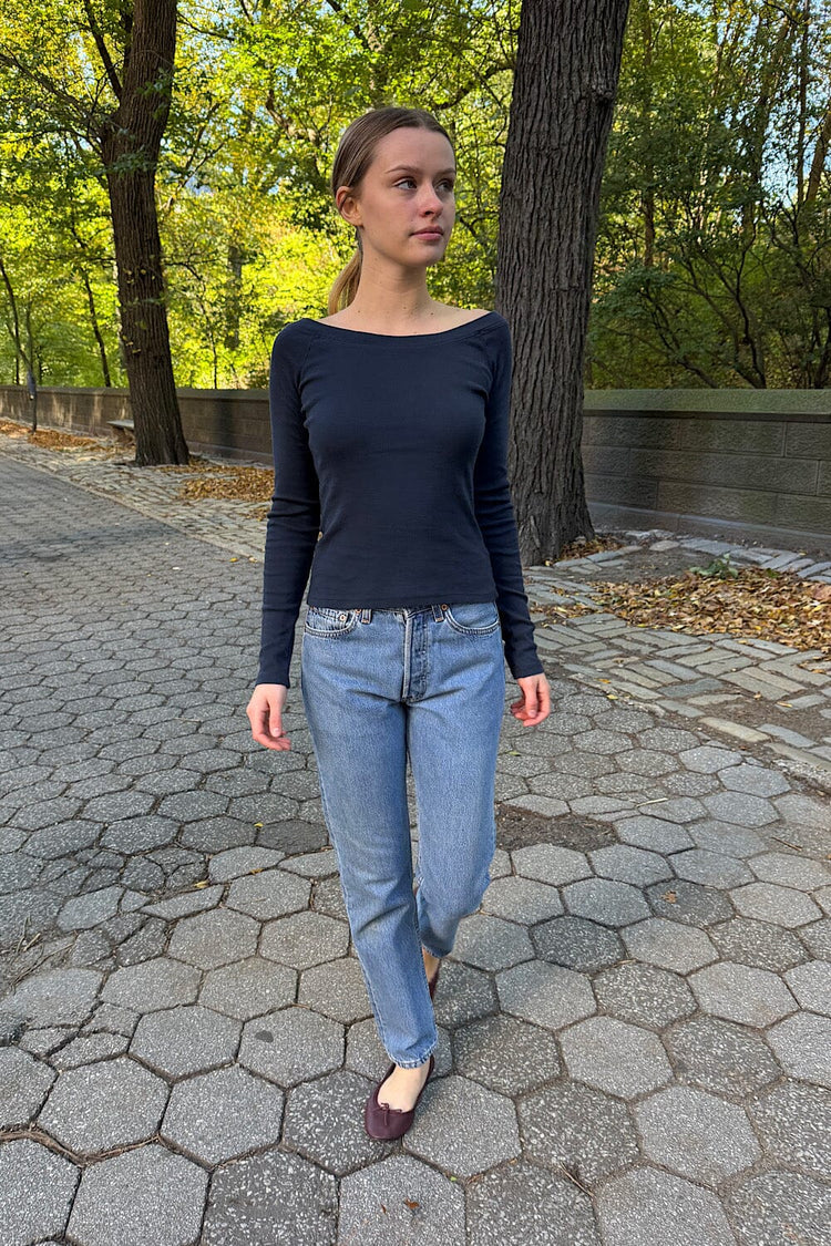 Camilla Top | Navy Blue / XS/S