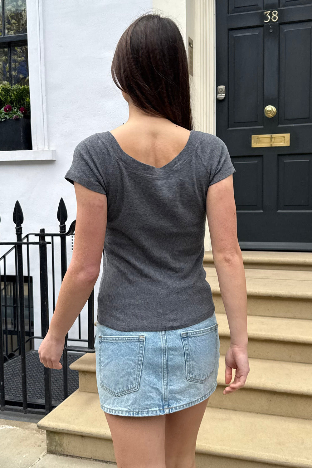 Ginny Top | Charcoal / XS/S