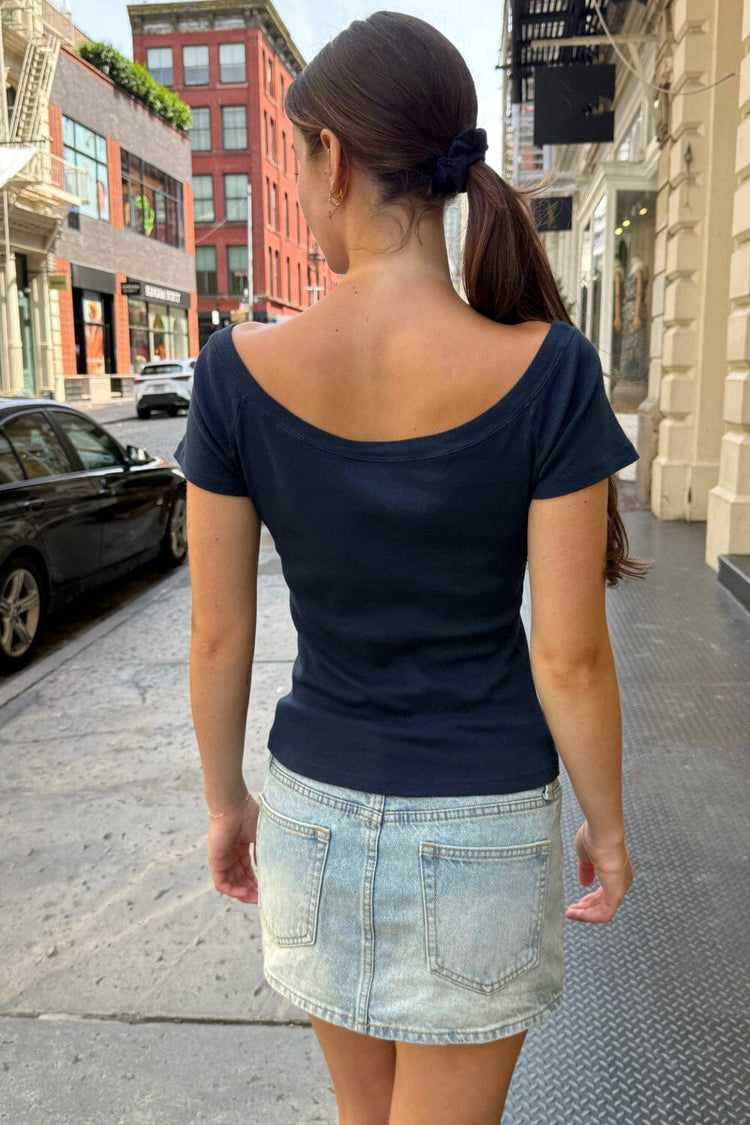 Ginny Top | Navy Blue / XS/S