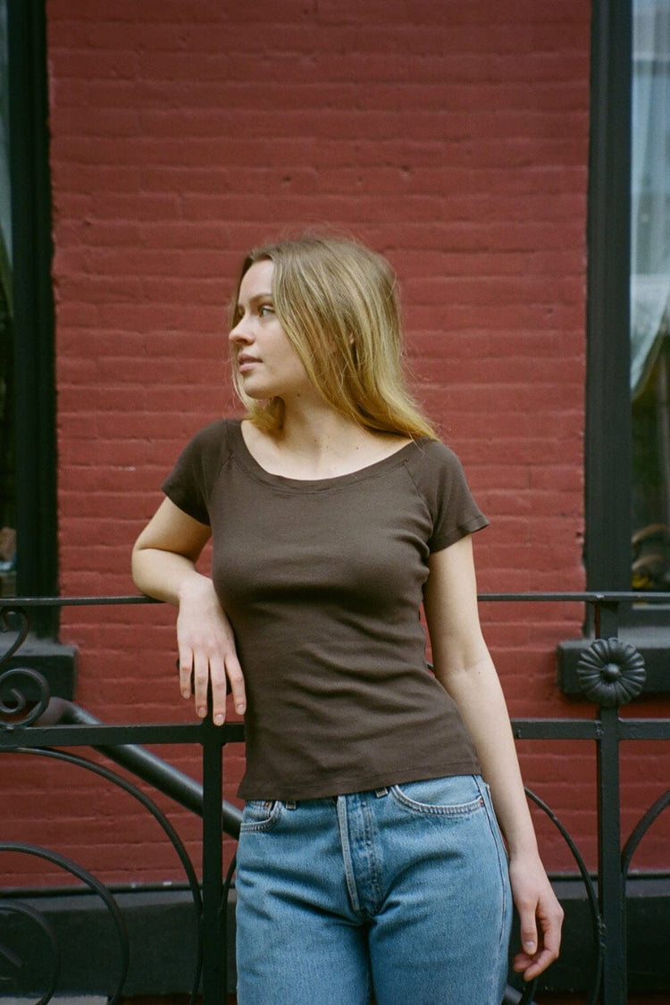 Ginny Top | Dark Brown / XS/S