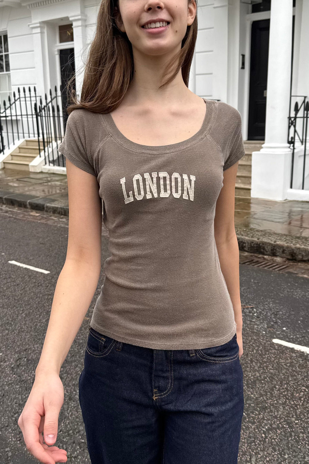 Ginny London Top | Sand / XS/S