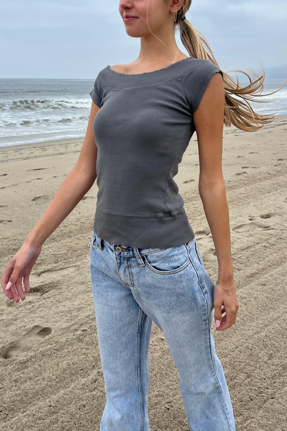 Ginny Top | Dark Grey / XS/S