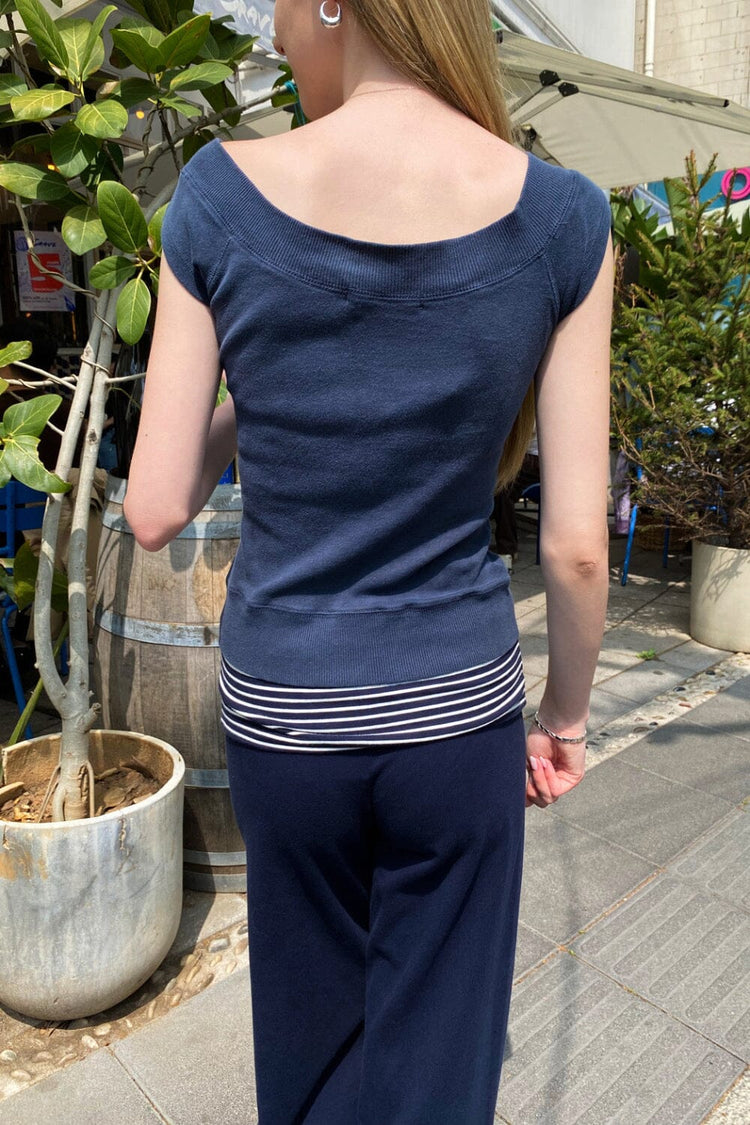 Ginny Top | Navy Blue / XS/S