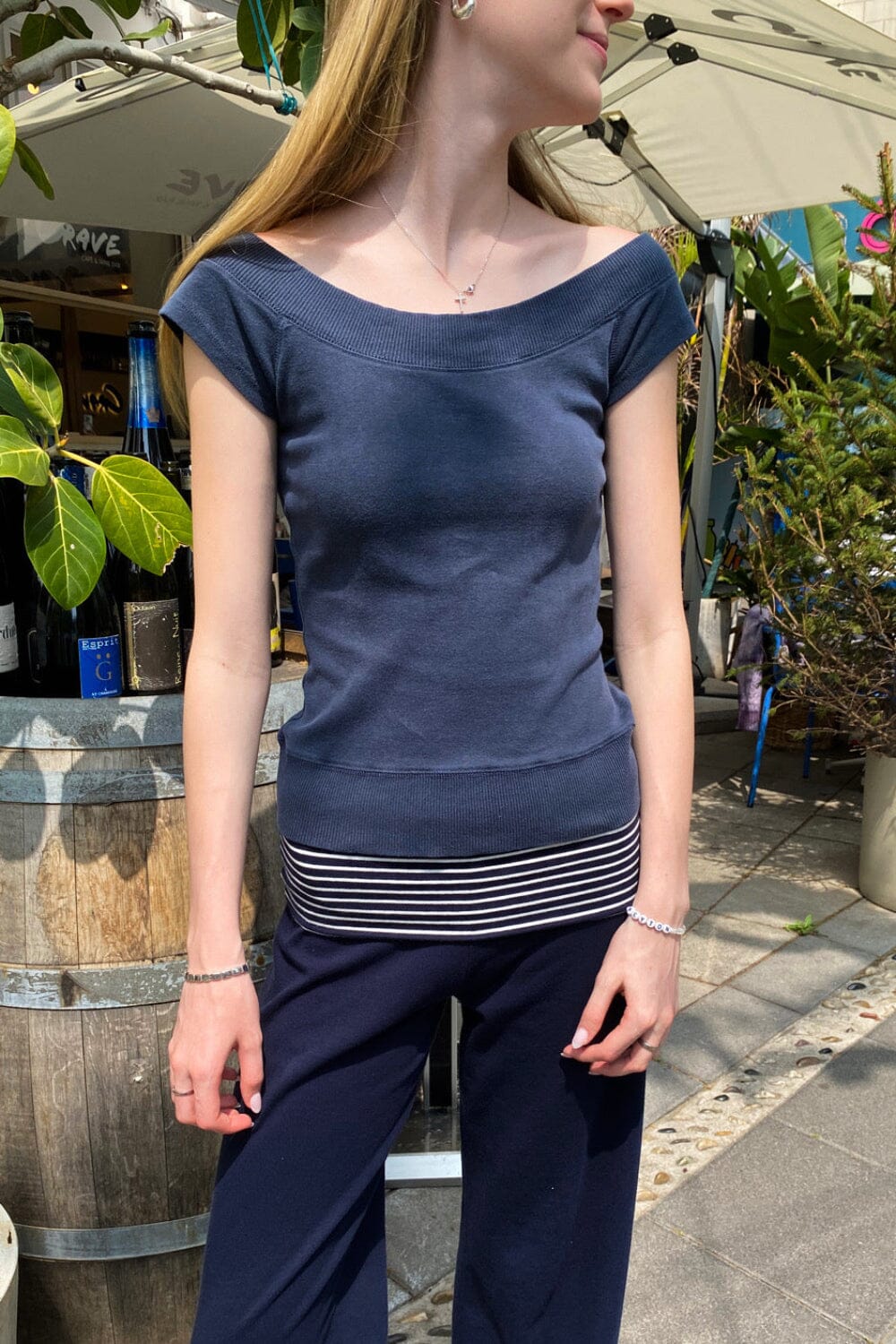 Ginny Top | Navy Blue / XS/S