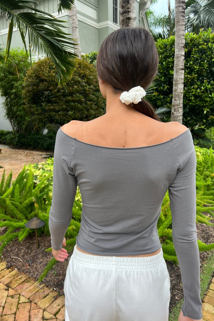 Bonnie Top | Light Charcoal Grey / S