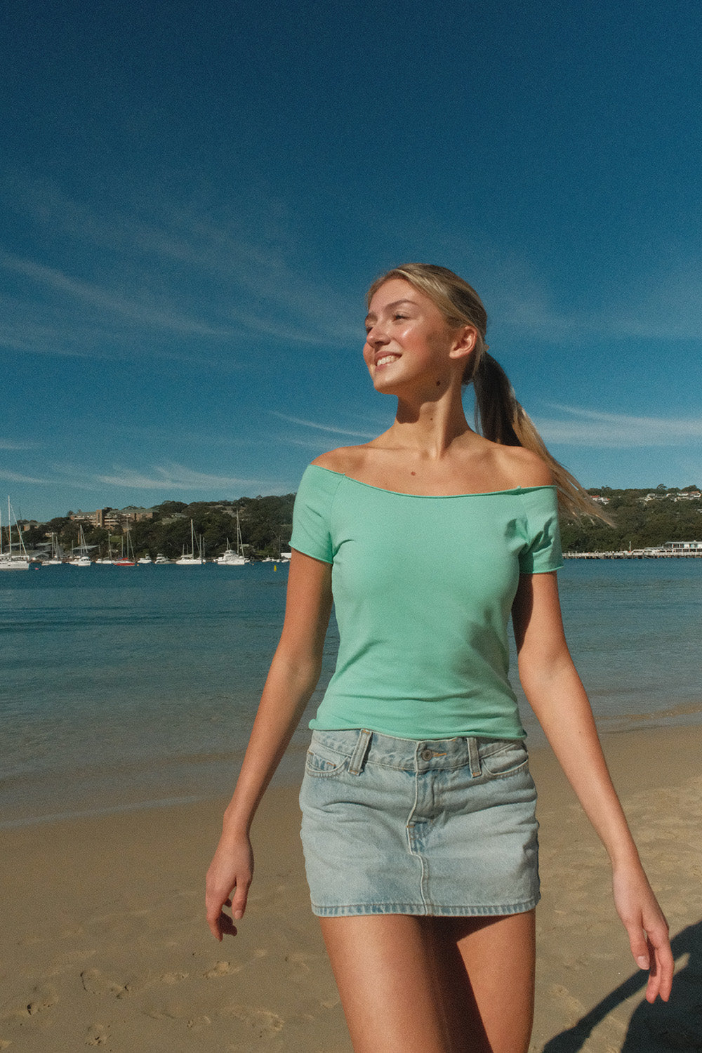 Bonnie Top | Seafoam Green / XS/S