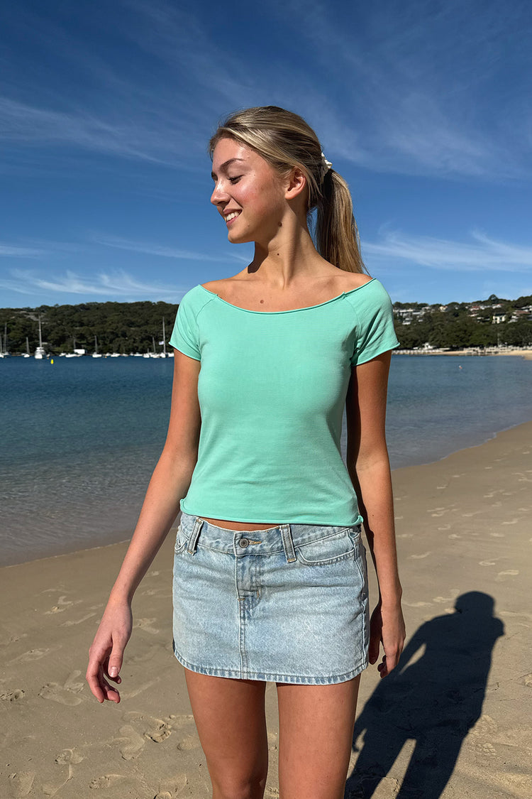 Bonnie Top | Seafoam Green / XS/S