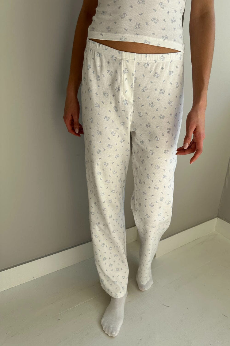 Teddy Sweatpants | White / S