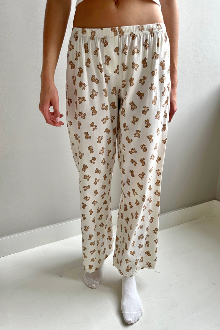 Keira Teddy Bear Pants | Ivory / XS/S