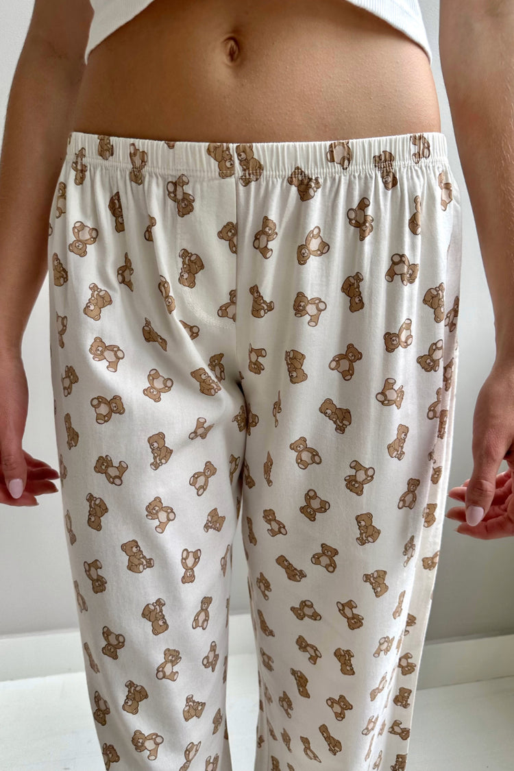 Keira Teddy Bear Pants | Ivory / XS/S