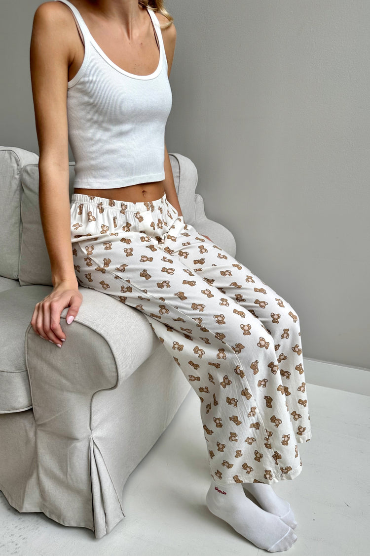 Keira Teddy Bear Pants | Ivory / XS/S