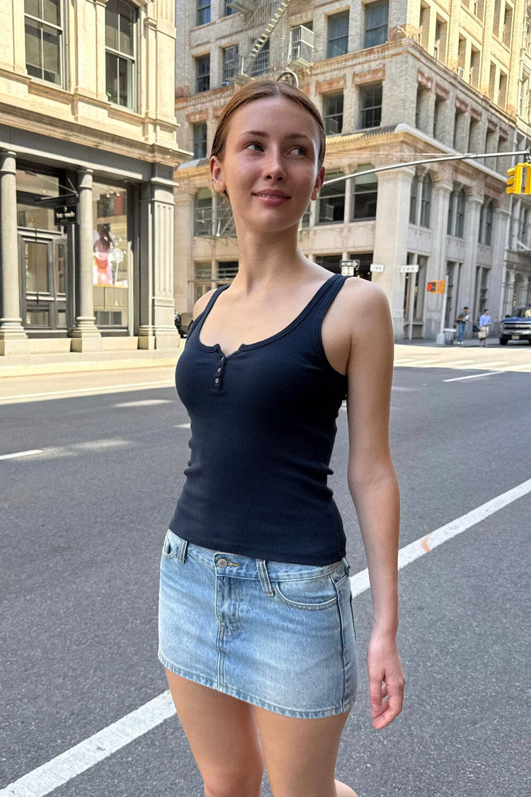 Dalis Long Tank |  Navy Blue / XS/S