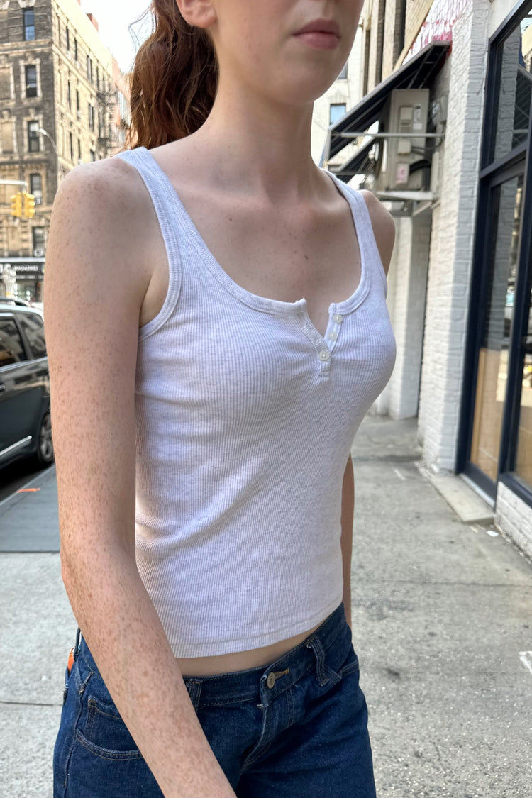 Dalis Long Tank | Silver Grey / XS/S