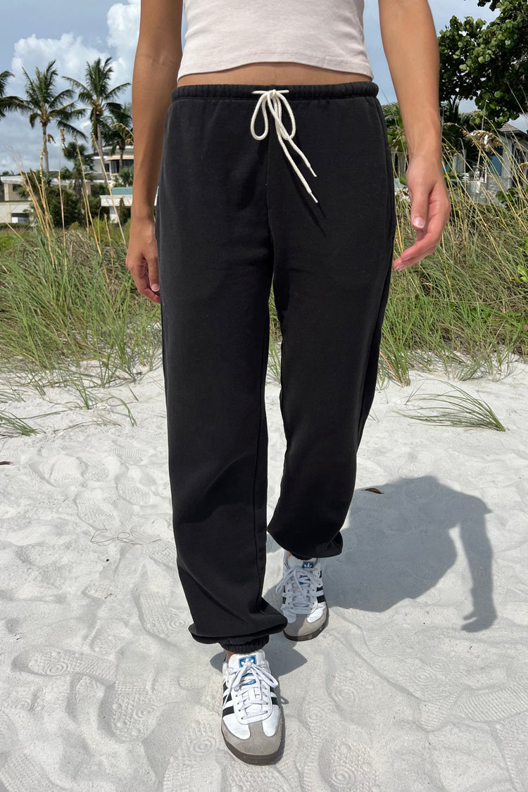 Rosa Tie Sweatpants | Black / S/M