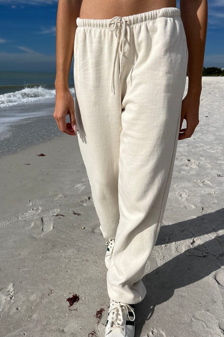 Rosa Tie Sweatpants | Ivory / S/M