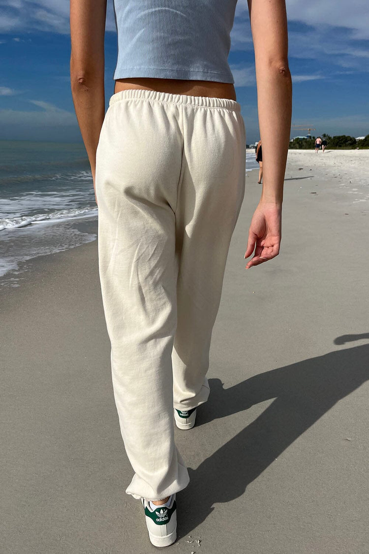 Rosa Tie Sweatpants | Ivory / S/M