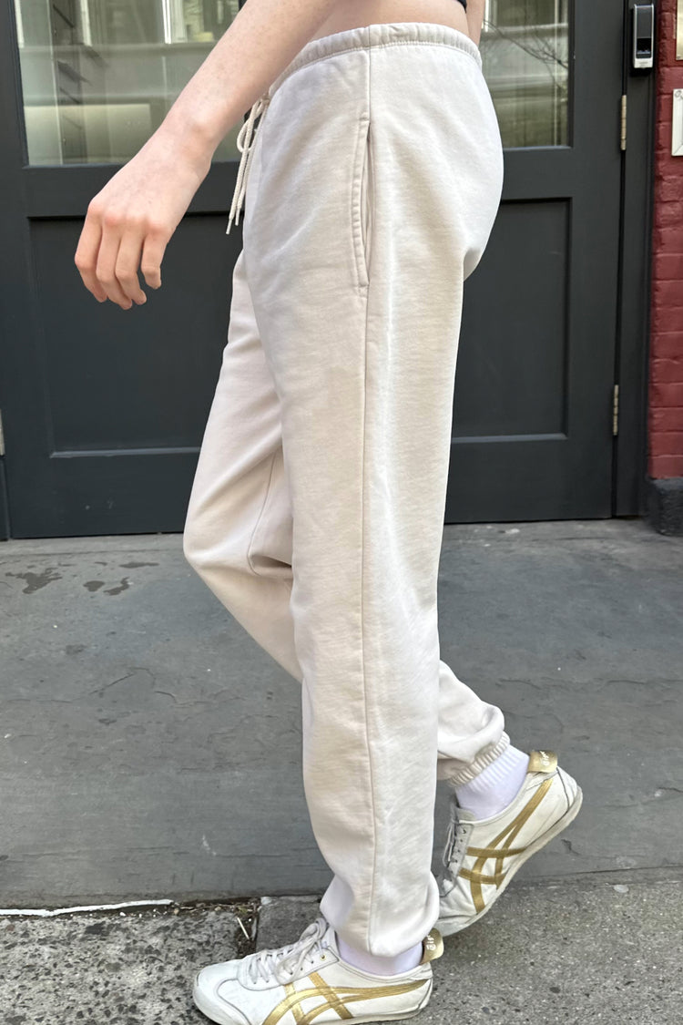 Rosa Tie Sweatpants | Light Beige / S/M