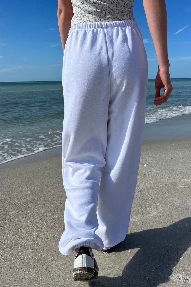 Rosa Tie Sweatpants | Off White Melange / S/M