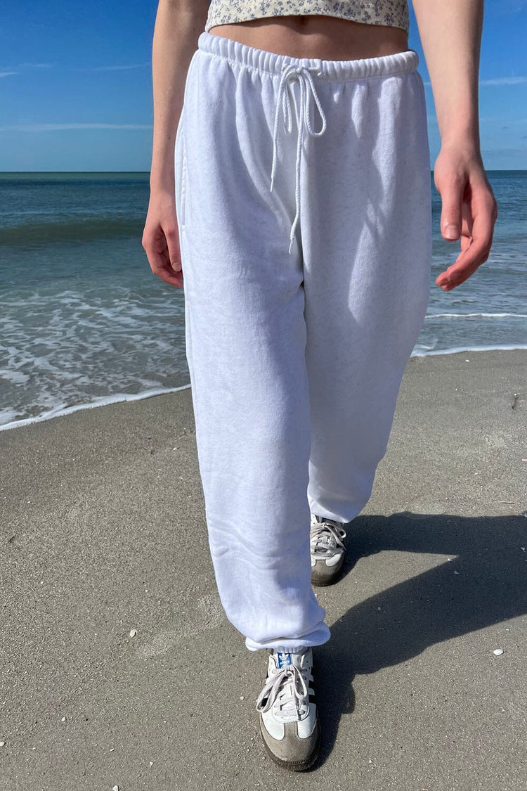 Rosa Tie Sweatpants | Off White Melange / S/M