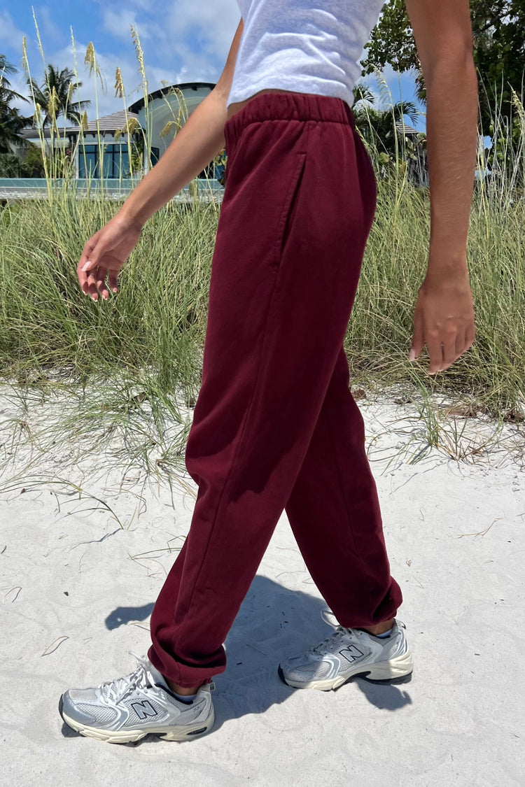 Rosa Sweatpants | Burgundy / S/M