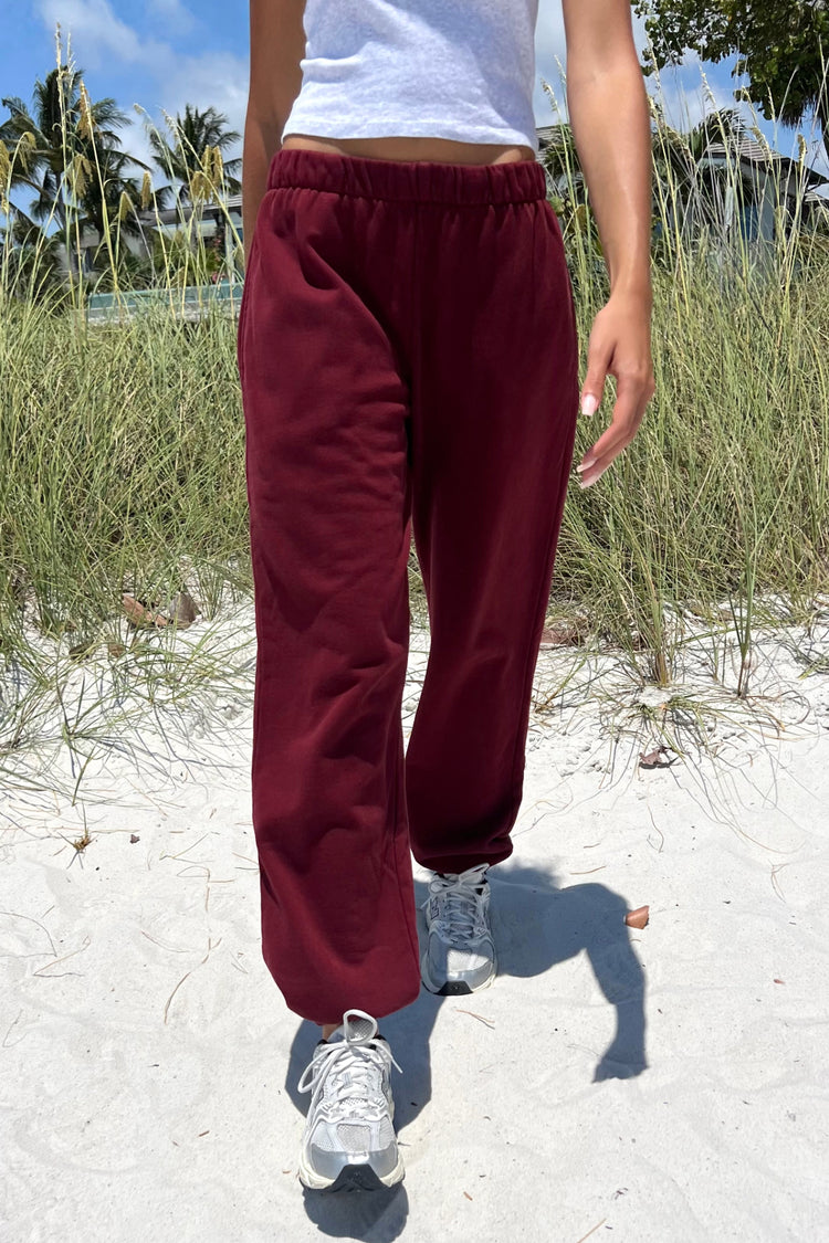 Rosa Sweatpants | Burgundy / S/M