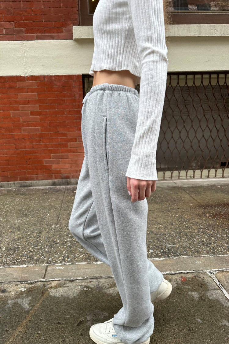 Rosa Tie Sweatpants | Light Heather Grey / S/M