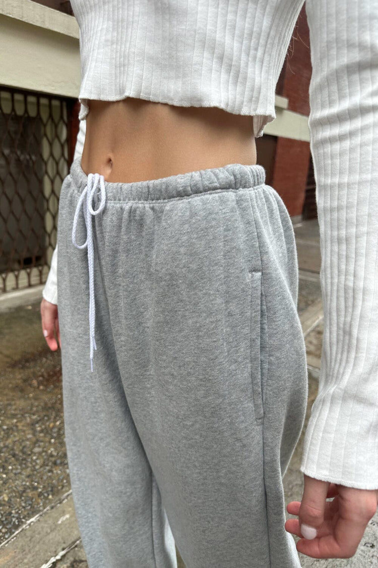 Rosa Tie Sweatpants | Light Heather Grey / S/M