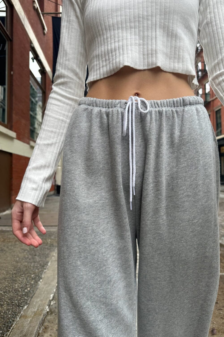 Rosa Tie Sweatpants | Light Heather Grey / S/M