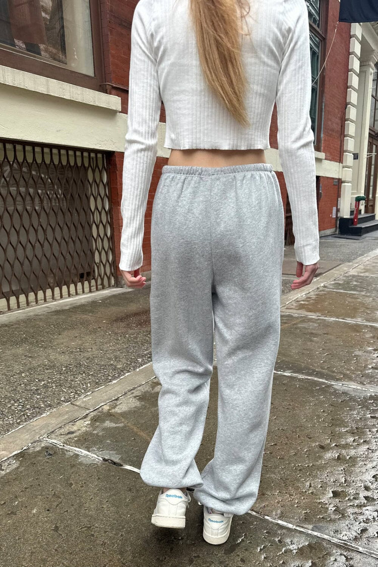 Rosa Tie Sweatpants | Light Heather Grey / S/M