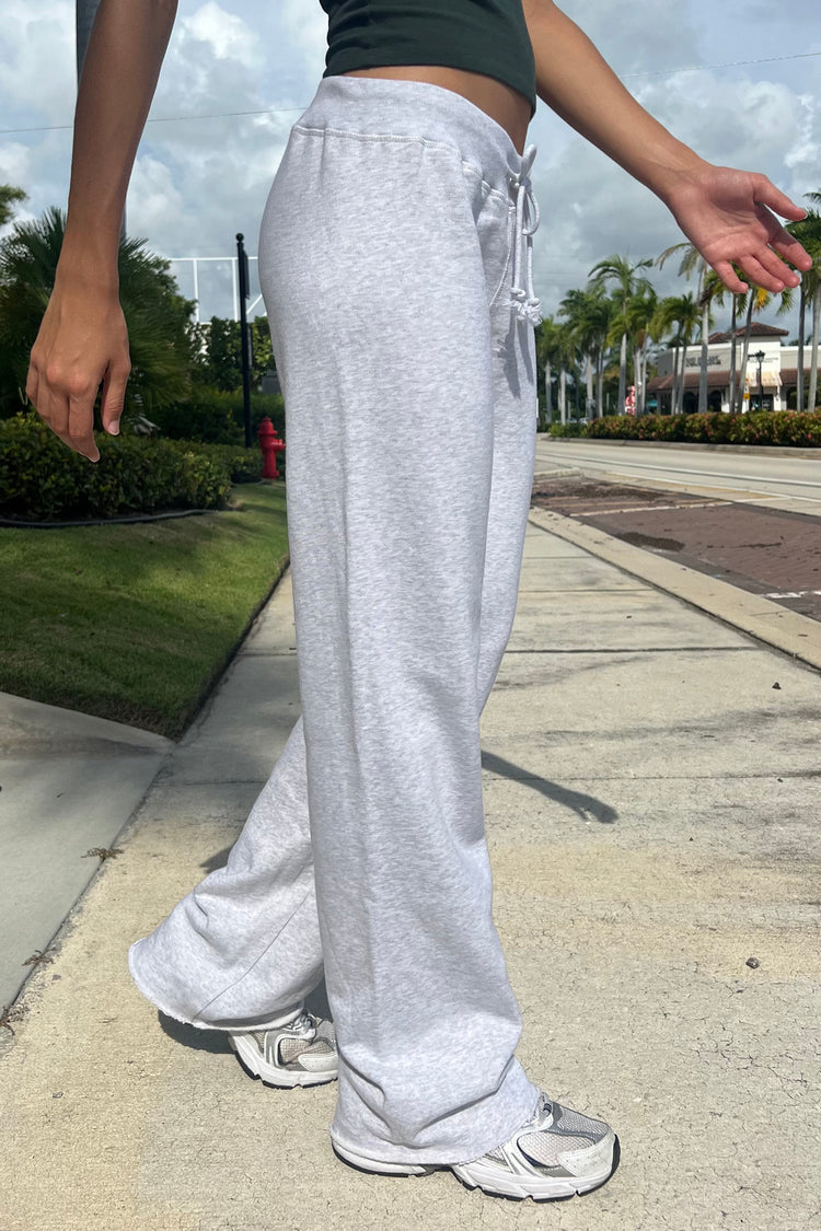 Rainey Cotton Sweatpants | Silver Grey / S/M