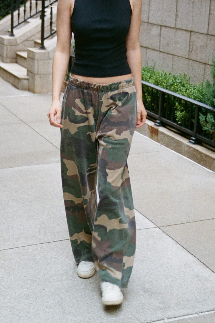 Anastasia Tie Sweatpants | Camouflage / S/M