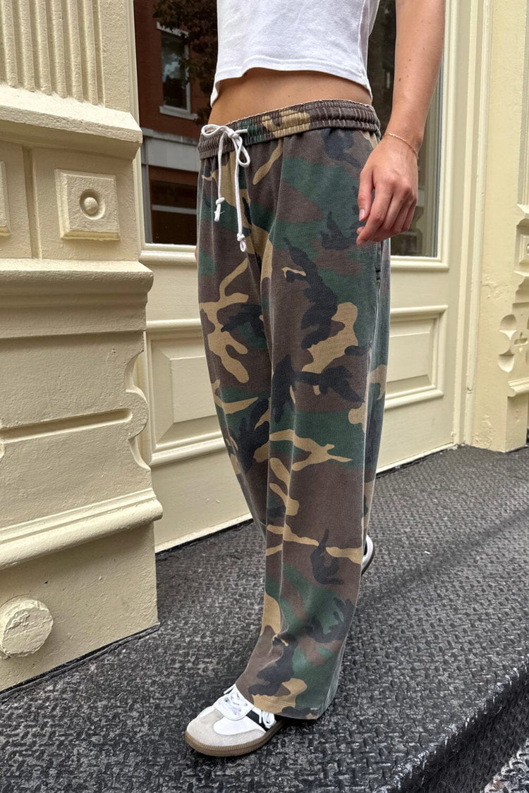 Anastasia Tie Sweatpants | Camouflage / S/M
