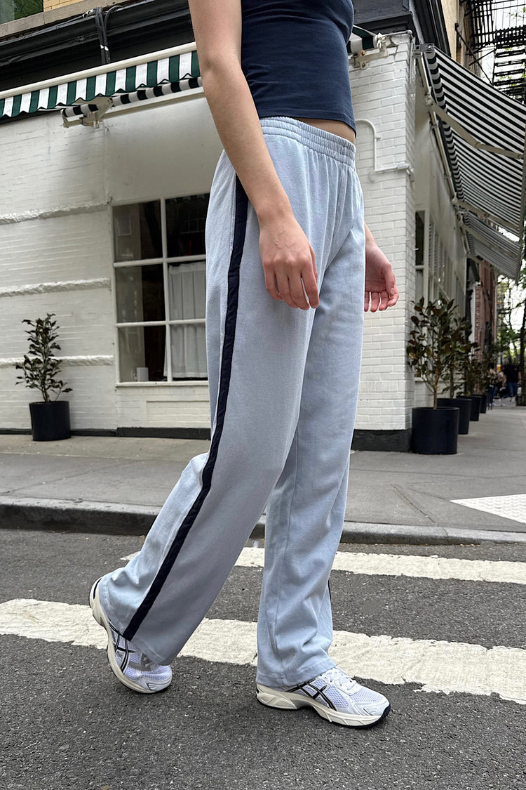 Anastasia Side Stripe Sweatpants | Pale Blue / S/M