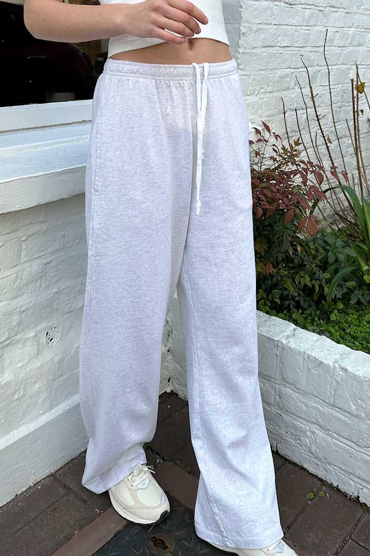 Anastasia Tie Sweatpants | Silver Grey / S/M