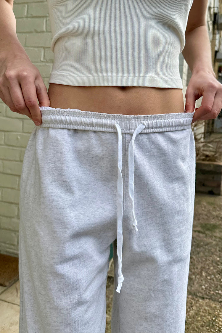 Anastasia Tie Sweatpants | Silver Grey / S/M