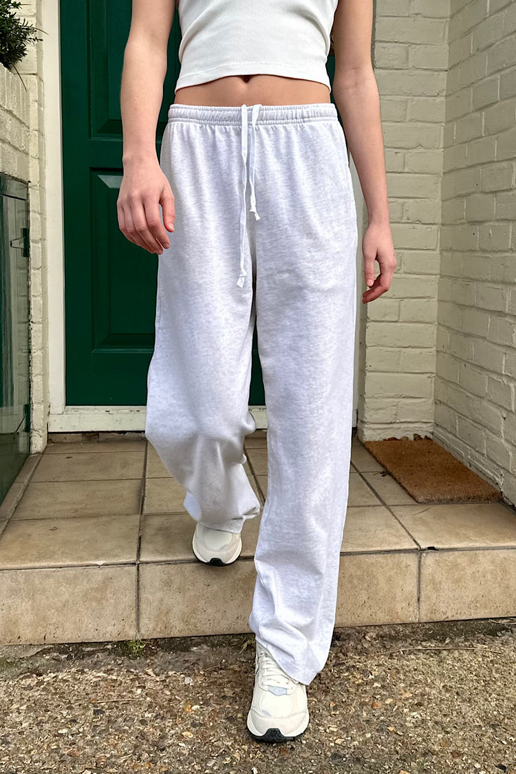 Anastasia Tie Sweatpants | Silver Grey / S/M