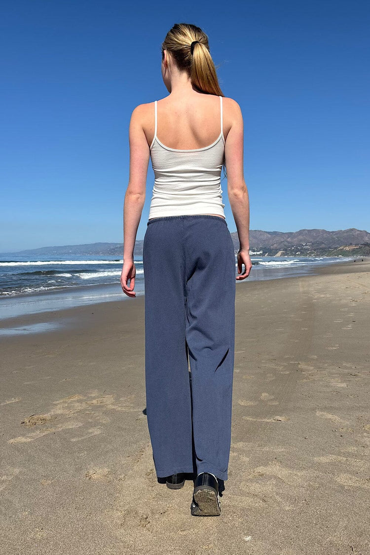 Anastasia Tie Sweatpants | Faded Blue Navy / S