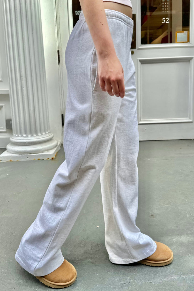 Anastasia Tie Sweatpants | Super Light Grey / S/M