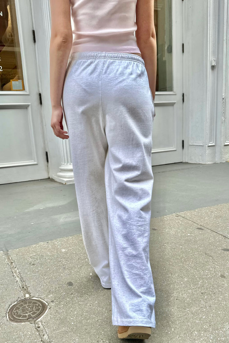 Anastasia Tie Sweatpants | Super Light Grey / S/M