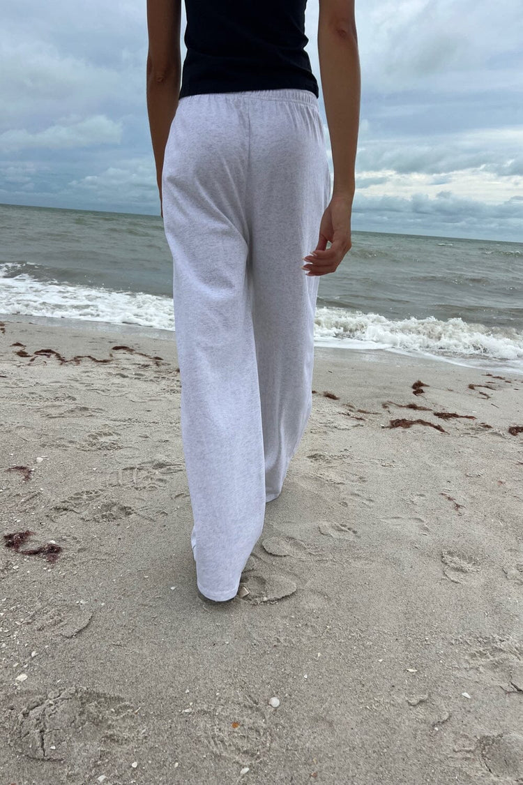 Anastasia Tie Sweatpants | Super Light Grey / S/M