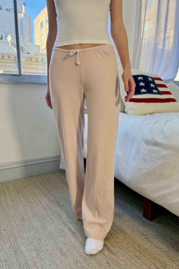 Anastasia Stripes Pants | Light Pink White Stripes / XS/S