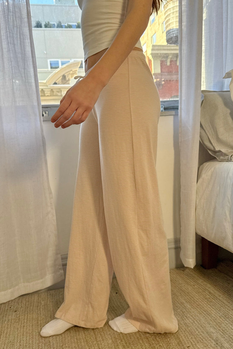 Anastasia Stripes Pants | Light Pink White Stripes / XS/S