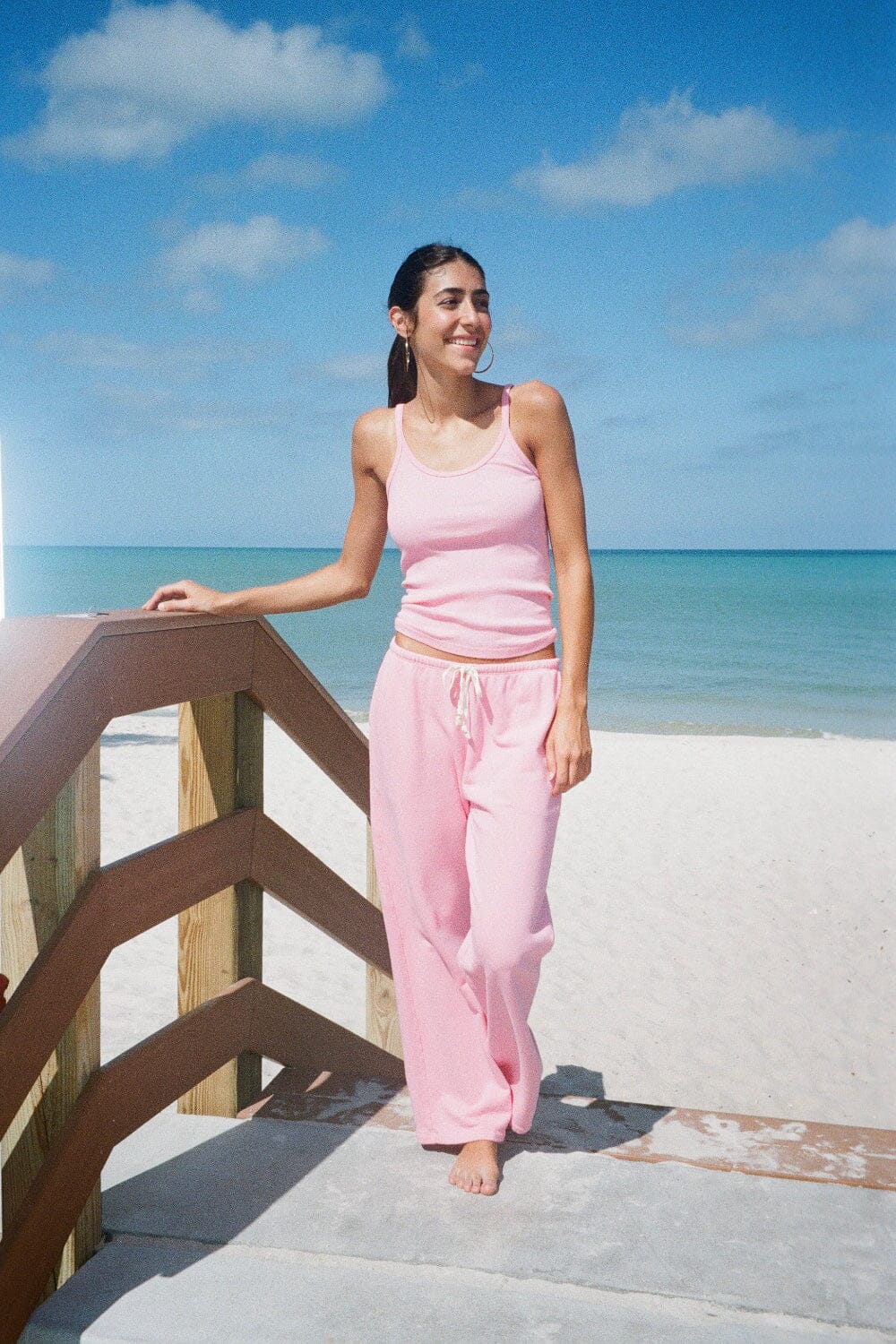 Anastasia Tie Sweatpants | Blush Pink / XS/S