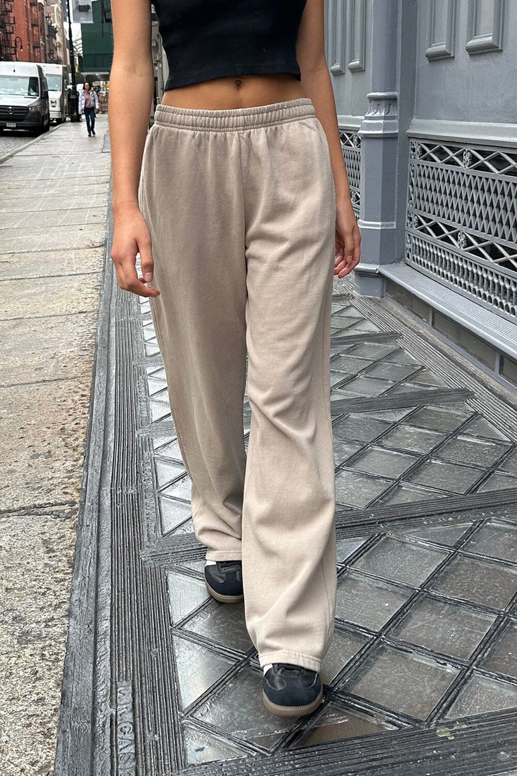 Anastasia Tie Sweatpants | Sand / S/M