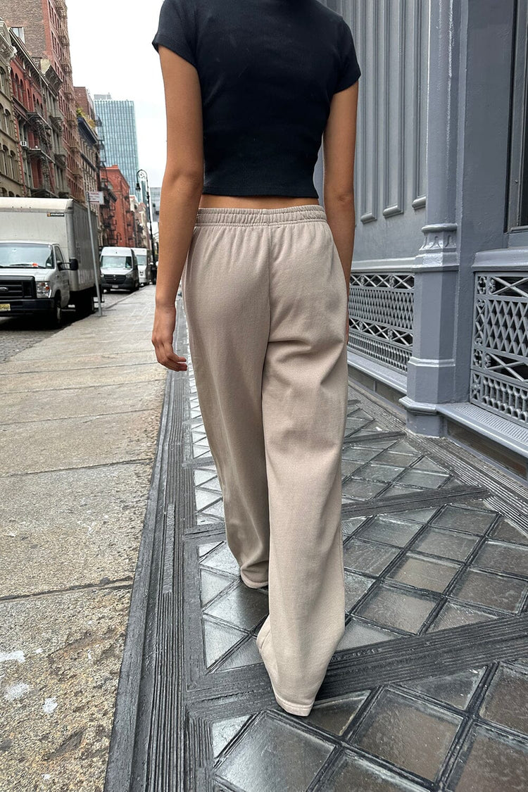 Anastasia Tie Sweatpants | Sand / S/M