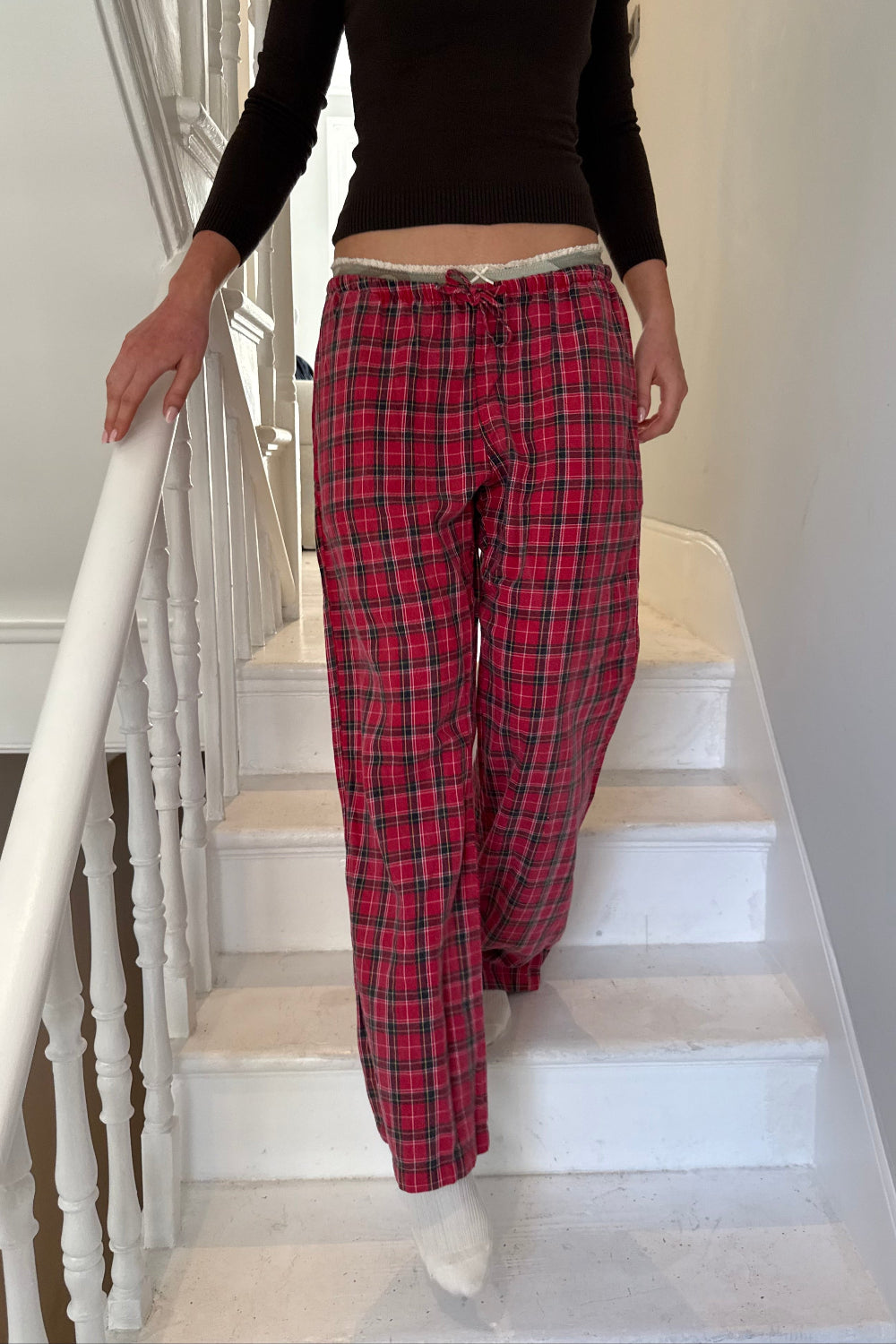 Noelia Plaid Pants | Red Green White Yellow Plaid / XS/S