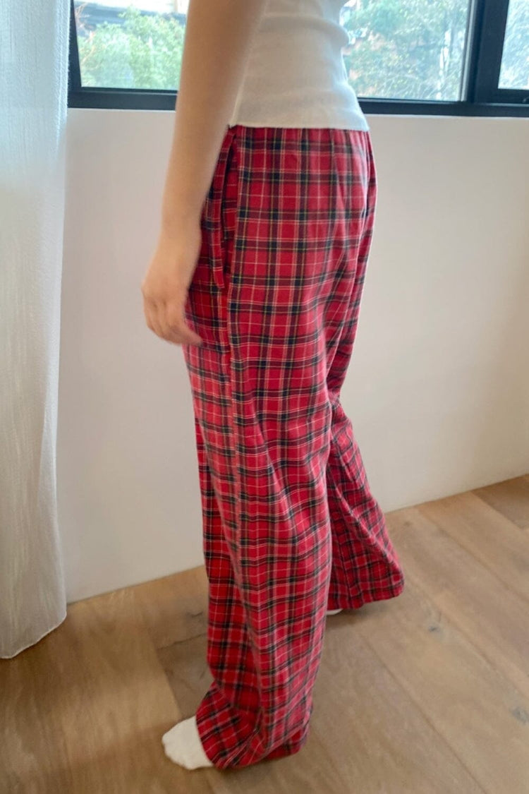 Noelia Plaid Pants | Red Green White Yellow Plaid / XS/S